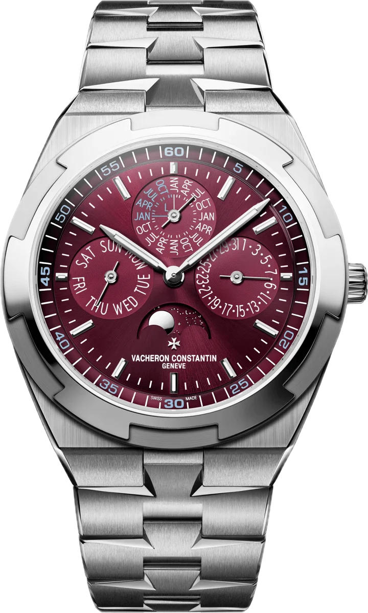 Overseas 4300V/220G-H151 with burgundy dial